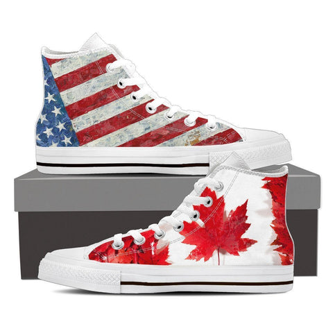 American Canadian Women's High Top Canvas Shoes -  High Top Canvas Shoes - EZ9 STORE