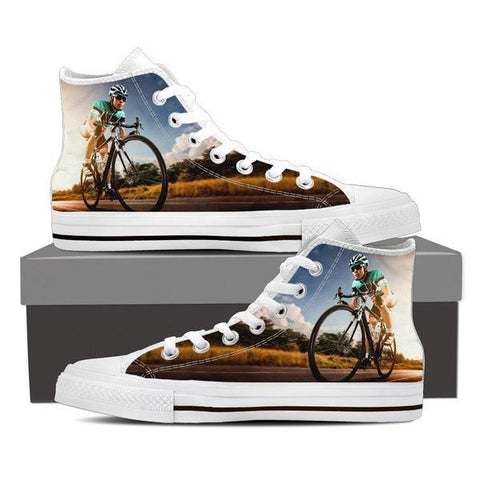 Image of Cycling High Top Canvas Shoes -  High Top Canvas Shoes - EZ9 STORE
