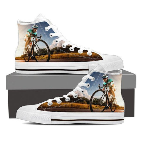 Image of Cycling High Top Canvas Shoes -  High Top Canvas Shoes - EZ9 STORE