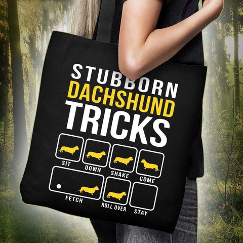 Image of Dachshund Tricks Tote Bag -  Tote Bag - EZ9 STORE