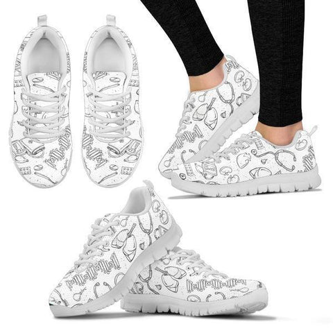 Image of Doodle Nurse Icons Sneakers - Sneakers - EZ9 STORE