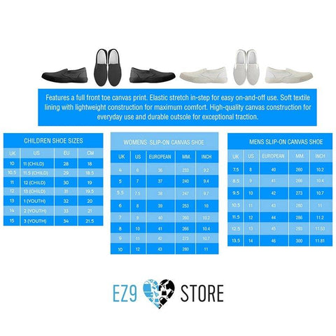 ECG Heart Slip Ons -  Slip Ons - EZ9 STORE