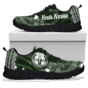 RN Floral Personalized Sneakers