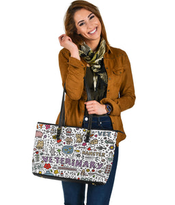 Veterinary Large Leather Tote Bag