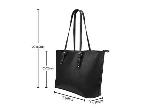Image of History Teacher Leather Tote Bag -  Leather Tote Bag - EZ9 STORE