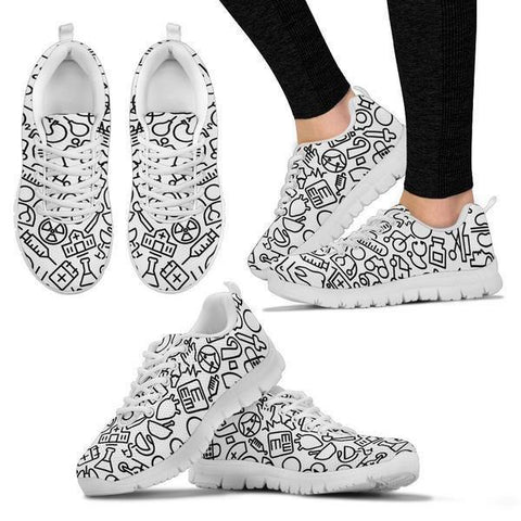 Image of Medical Icons Pattern Sneakers -  Sneakers - EZ9 STORE