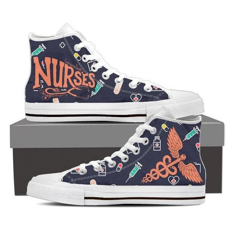 Image of Nurses High Top Canvas Shoes