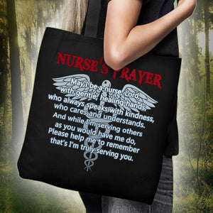 Nurse's Prayer Tote Bag -  Tote Bag - EZ9 STORE