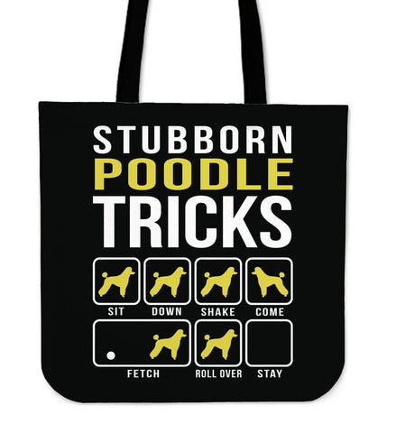Image of Poodle Tricks Tote Bag -  Tote Bag - EZ9 STORE