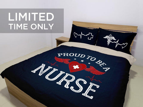 Image of Proud To Be A Nurse Bedding Set -  Bedding Set - EZ9 STORE