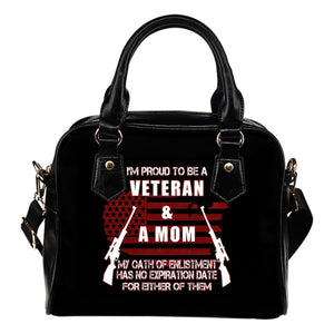 Proud To Be A Veteran & A Mom Shoulder Bag -  Shoulder Bag - EZ9 STORE