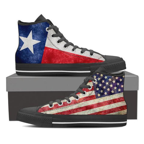 Image of Texan High Top Canvas Shoes -  High Top Canvas Shoes - EZ9 STORE