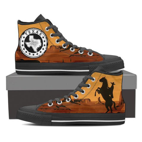 Image of Texas High Top Canvas Shoes -  High Top Canvas Shoes - EZ9 STORE
