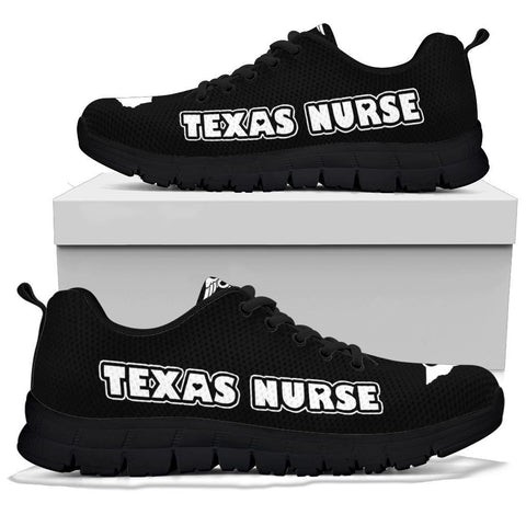 Image of Texas Nurse Black Sneakers - Sneakers - EZ9 STORE