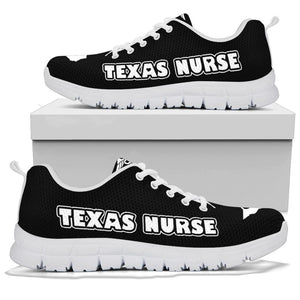 Texas Nurse Black Sneakers - Sneakers - EZ9 STORE