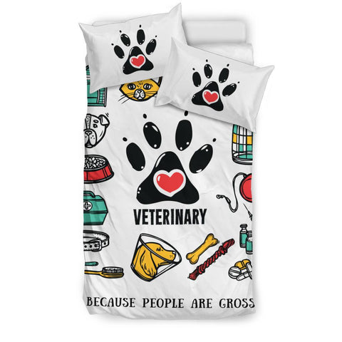 Image of Veterinary - Because People Are Gross Bedding Set - Bedding Set - EZ9 STORE