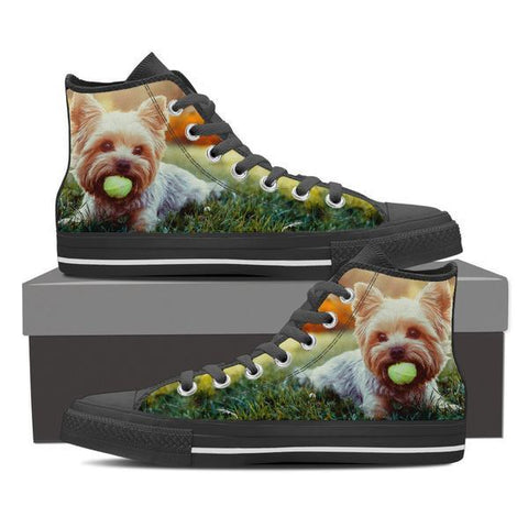 Image of Yorkie Tennis High Top Canvas Shoes -  High Top Canvas Shoes - EZ9 STORE